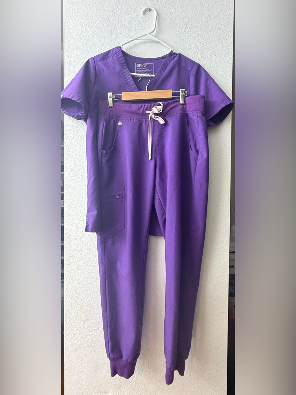 Figs purple scrubs set.